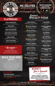 Main Street Sports Bar Menu Hutchinson 2022 Page 2